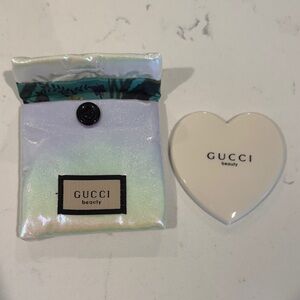 Gucci Beauty Heart Compact with Iridescent Pouch
